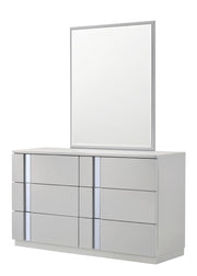 Palermo Dresser & Mirror in Grey by J&M Furniture