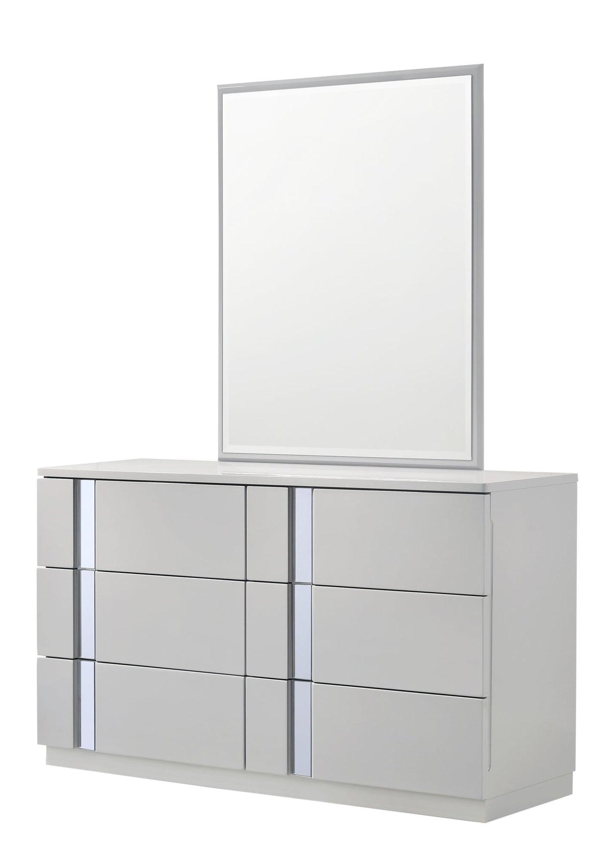 Palermo Dresser & Mirror in Grey by J&M Furniture