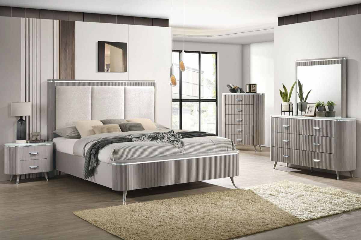 Opal Modern Bed by J&M Furniture - view 3