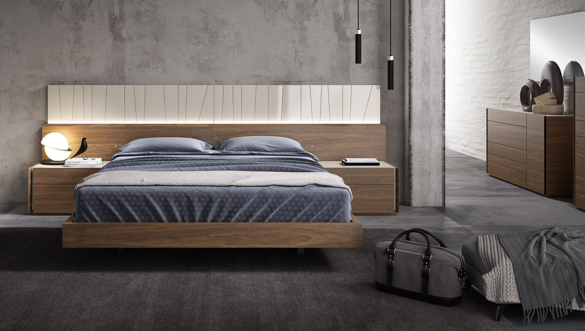 Porto Premium Bed In Walnut by J&M Furniture - view 3