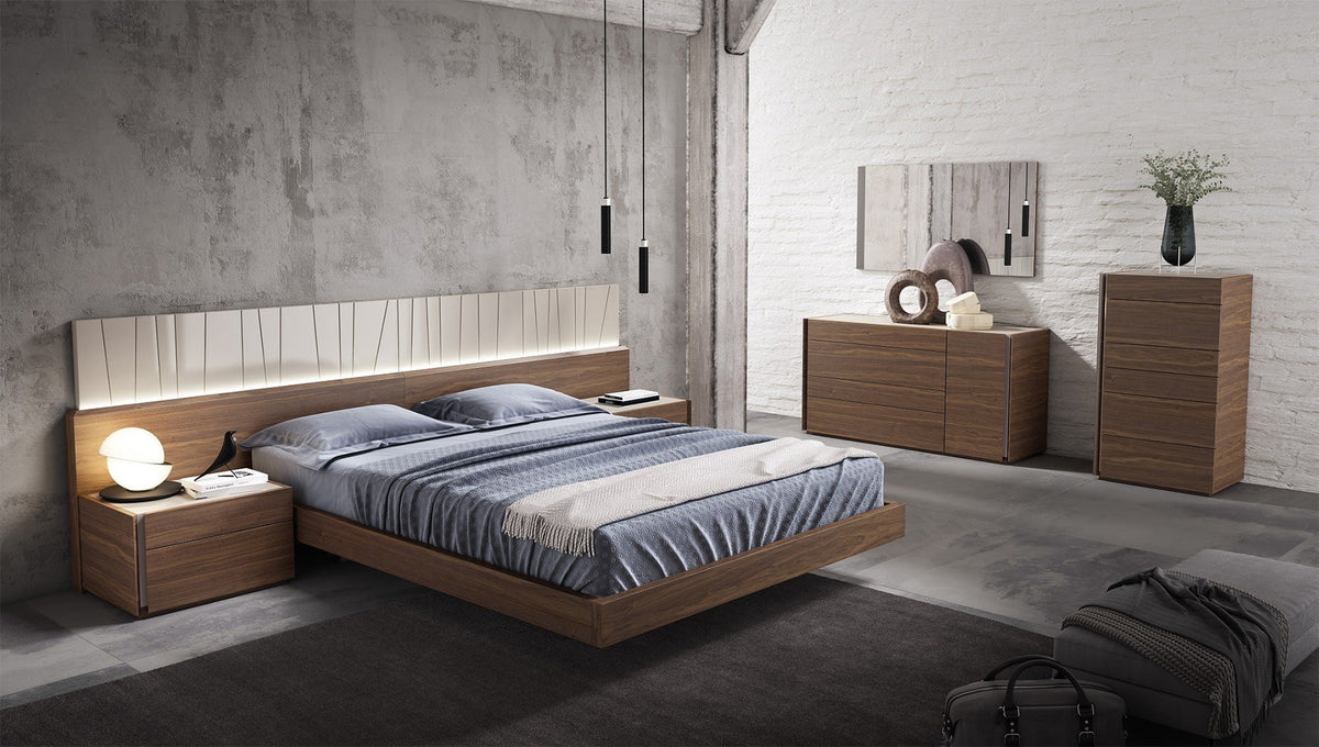 Porto Premium Bed In Walnut by J&M Furniture - view 2