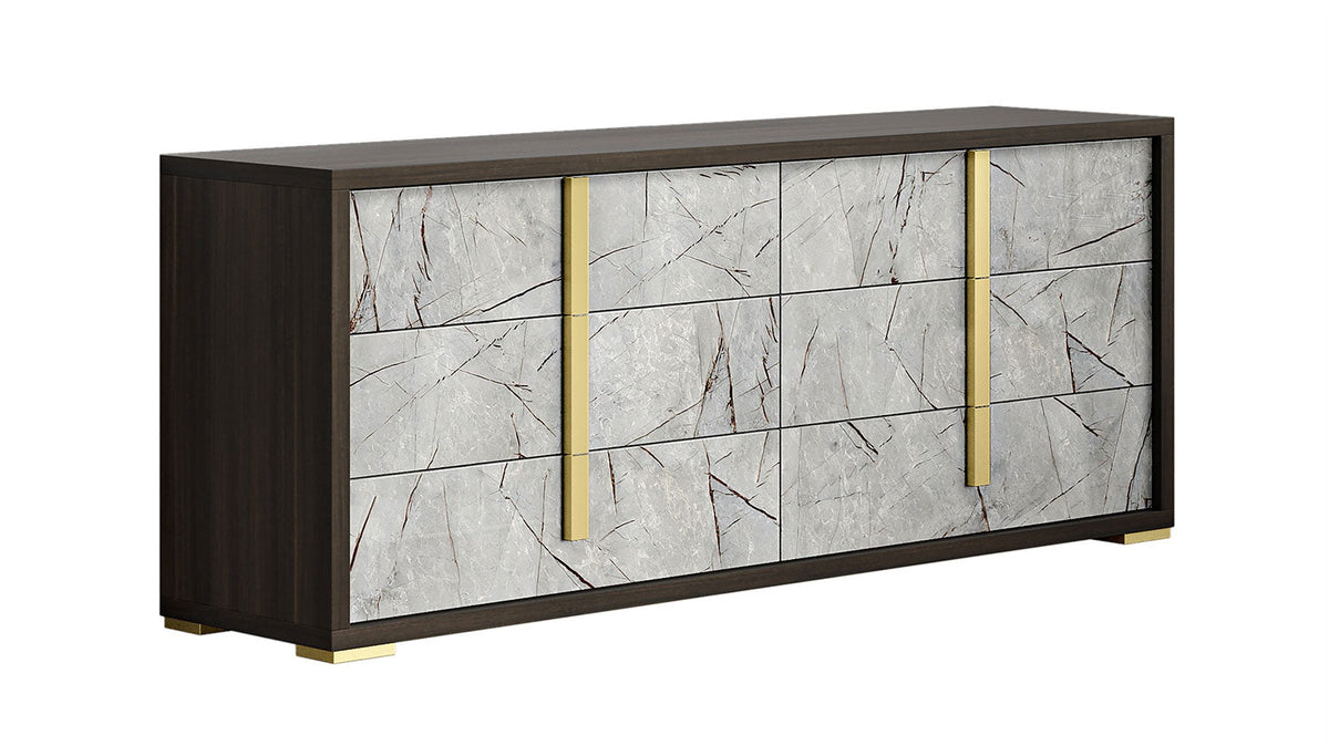 Travertine Premium Bed by J&M Furniture - view 4
