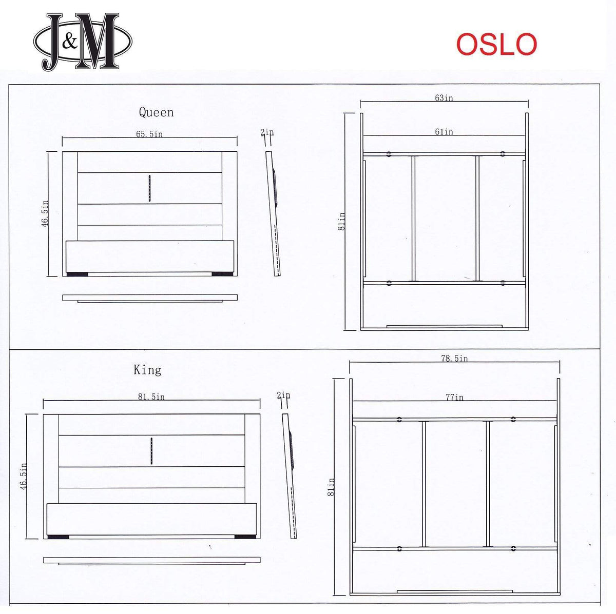 Oslo Chest by J&M Furniture - view 3