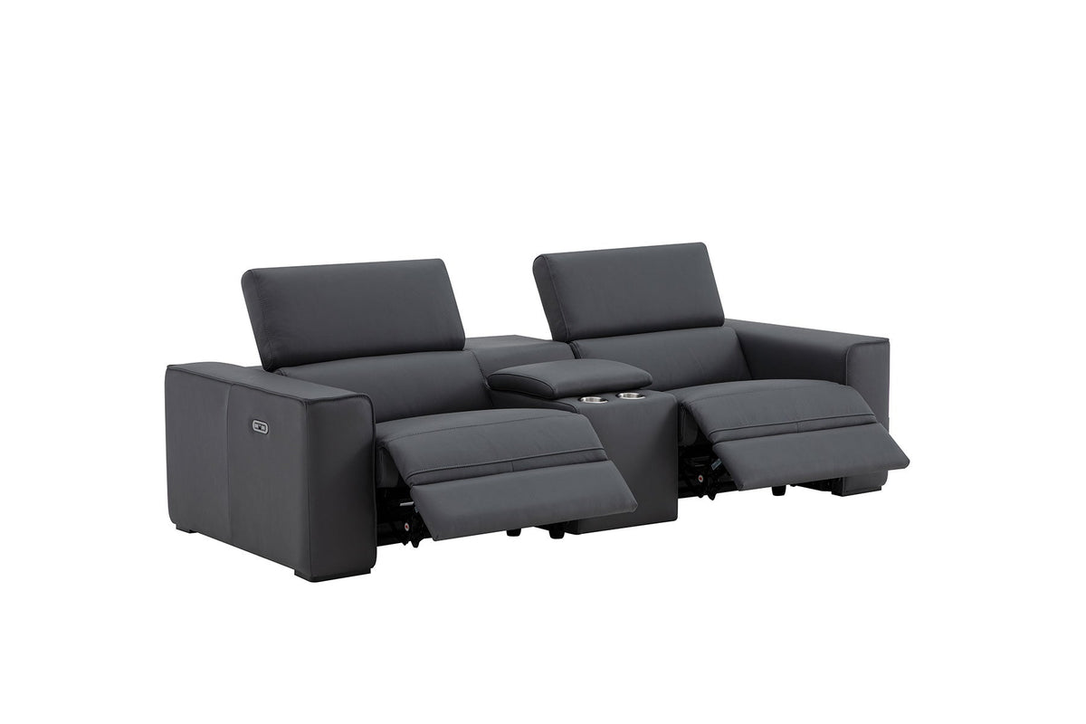 Picasso Loveseat with Console In Blue Grey by J&M Furniture - view 8
