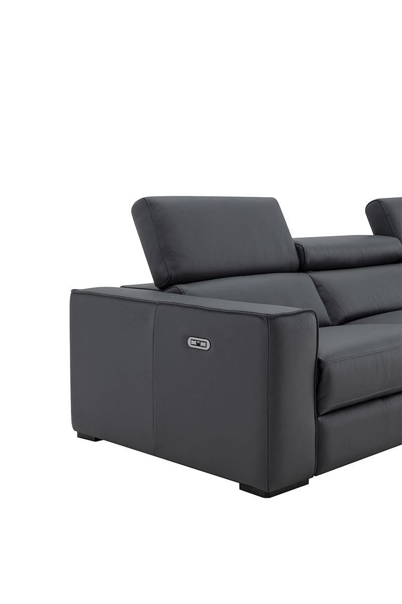 Picasso Loveseat with Console In Blue Grey by J&M Furniture - view 5