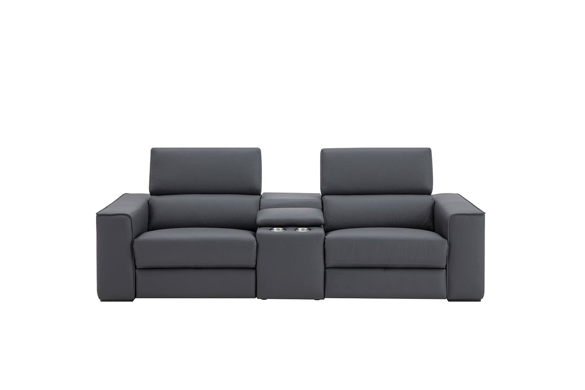 Picasso Loveseat with Console In Blue Grey by J&M Furniture - view 3