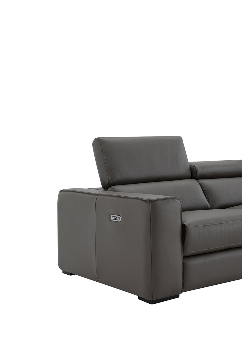 Picasso Loveseat with Console In Dark Grey by J&M Furniture - view 6
