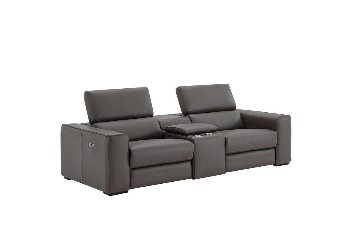 Picasso Loveseat with Console In Dark Grey by J&M Furniture - view 4