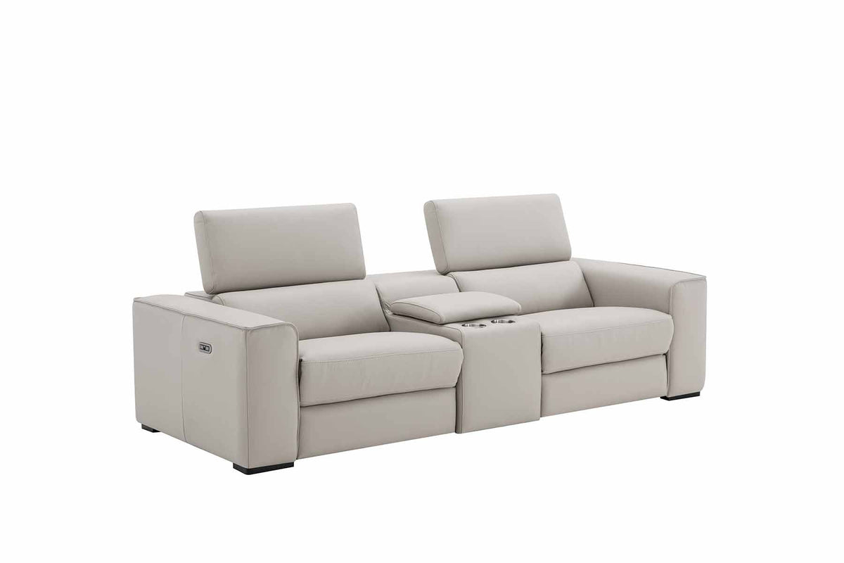 Picasso Loveseat with Console In Silver Grey by J&M Furniture - view 5
