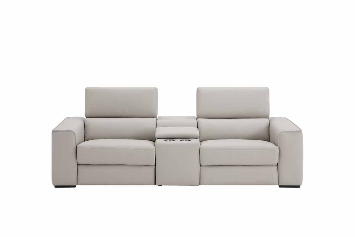 Picasso Loveseat with Console In Silver Grey by J&M Furniture - view 3