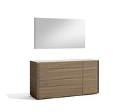 Porto Dresser & Mirror in Walnut by J&M Furniture