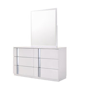 Palermo Dresser & Mirror in White by J&M Furniture