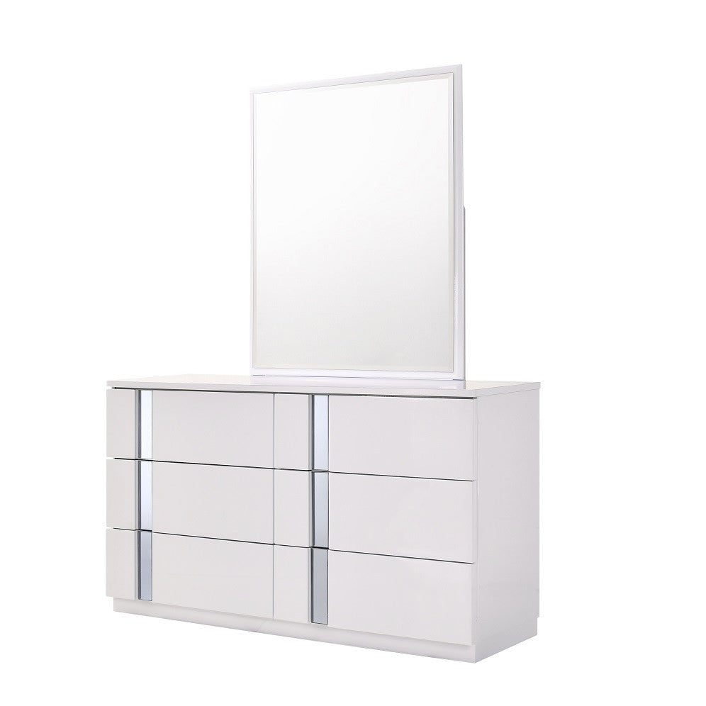 Palermo Dresser & Mirror in White by J&M Furniture