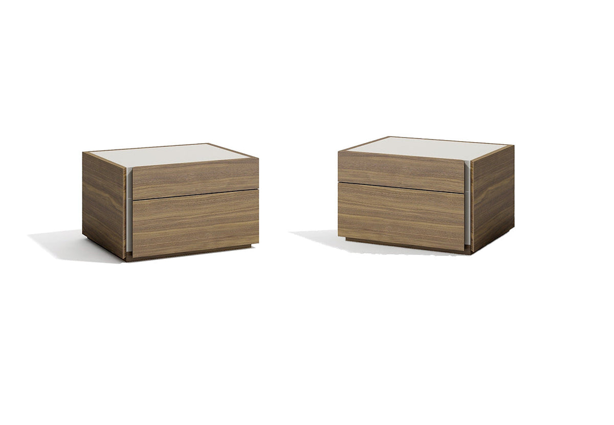 Porto Nightstand in Walnut by J&M Furniture