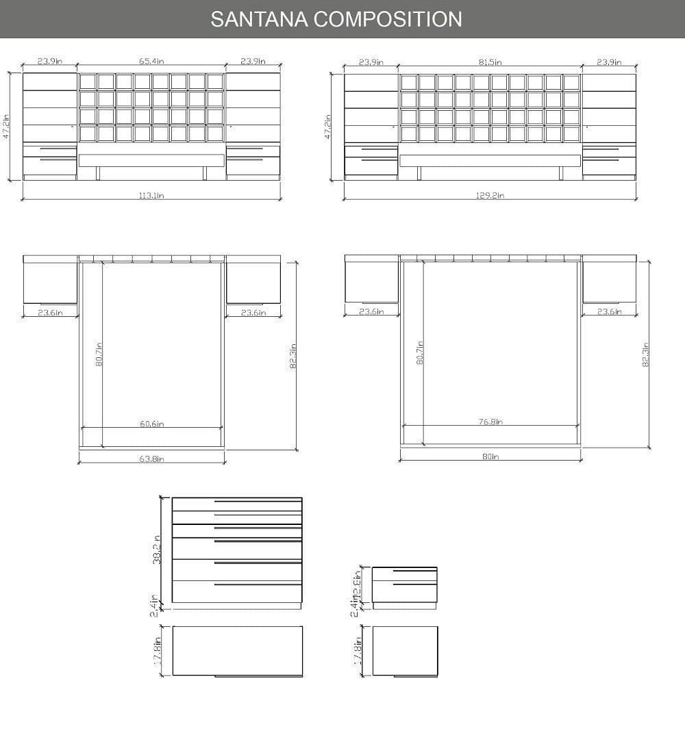 Santana Premium Bed by J&M Furniture - view 6