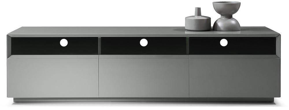 TV Stand 023 in Grey Gloss by J&M Furniture