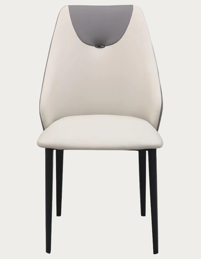 Jocelyn modern chair with beige seat and backrest