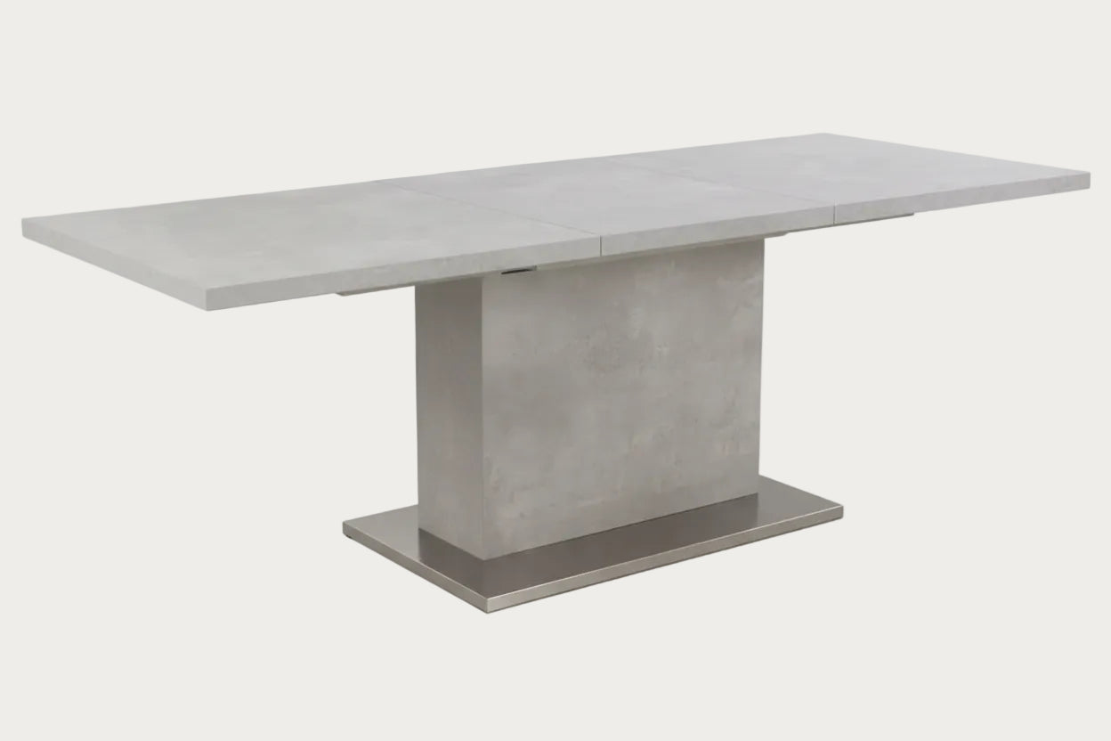 Kalinda gray concrete finish dining table