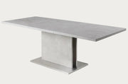 Kalinda gray concrete finish dining table