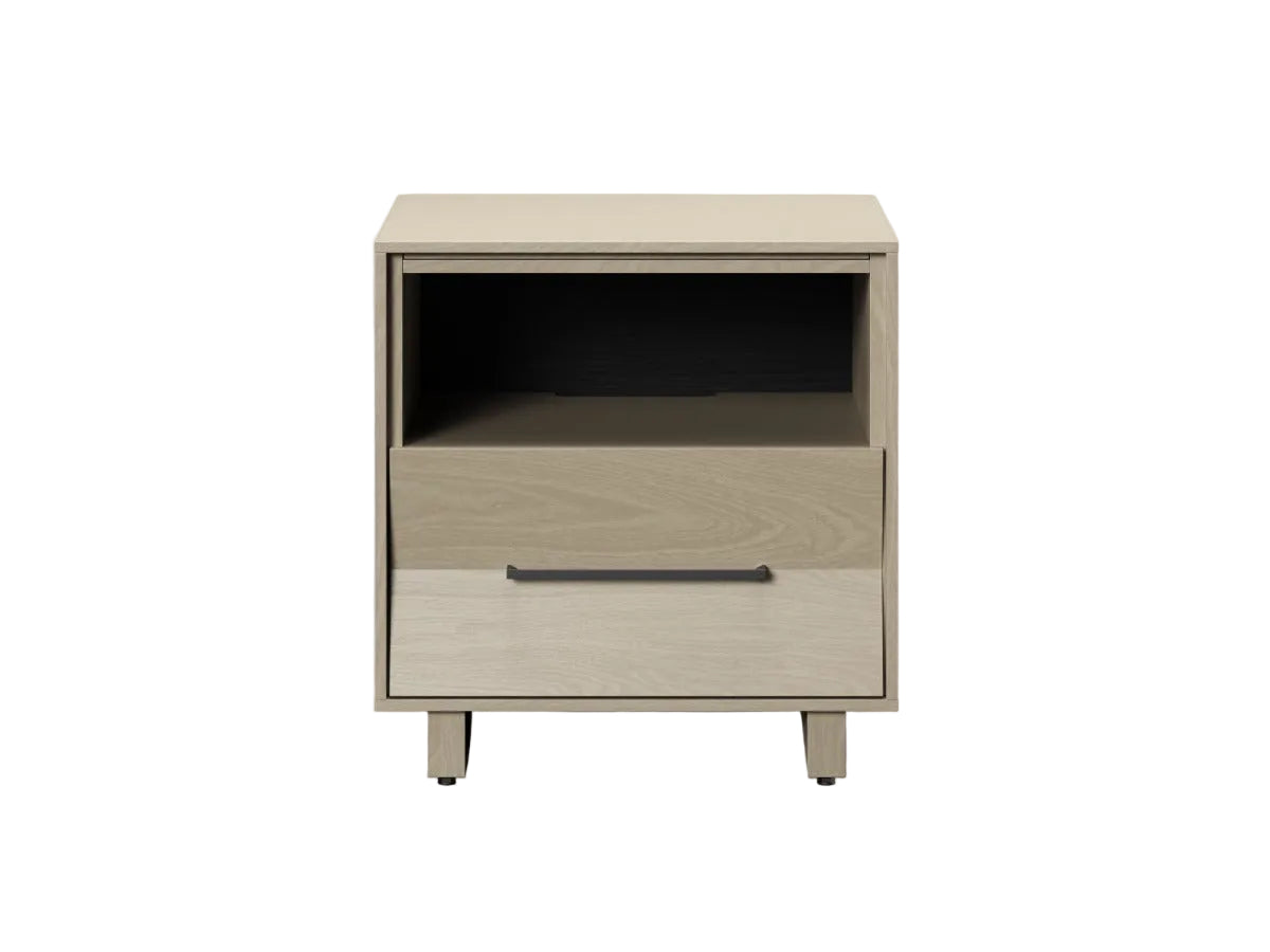 Kava 9681 nightstand in washed oak finish