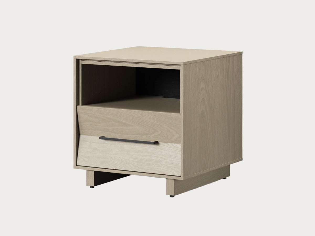 Kava 9681 modern nightstand in washed oak finish