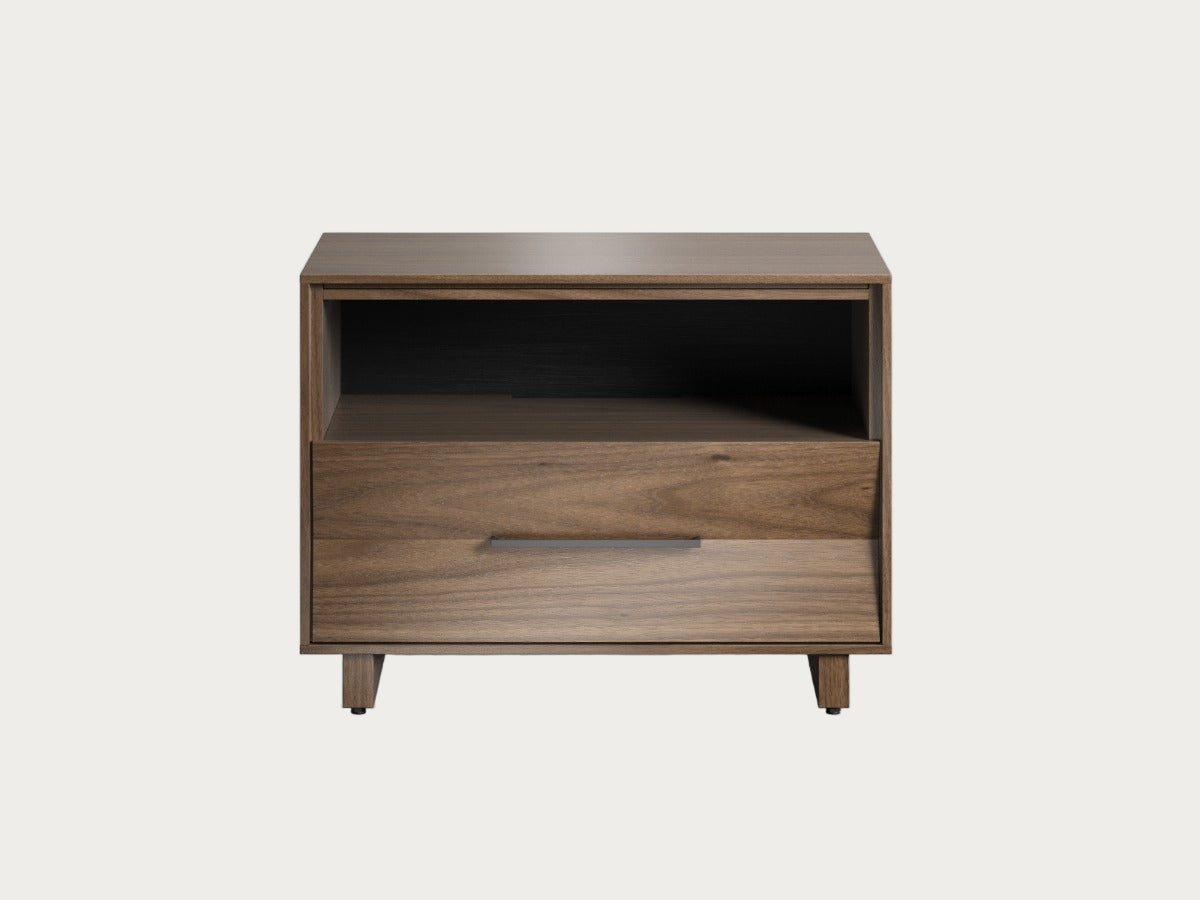 Kava 9682 nightstand in walnut finish