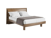 Kava 9617 queen bed in natural walnut finish