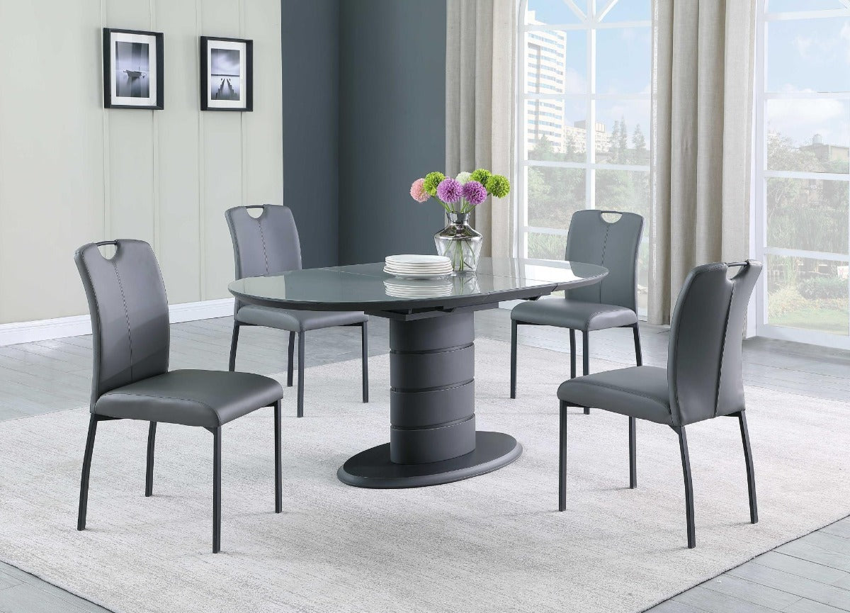 Kendra 5-piece dining room set with extendable top
