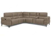 Cubo 6-Piece Sectional Sofa with Recliners, Leather