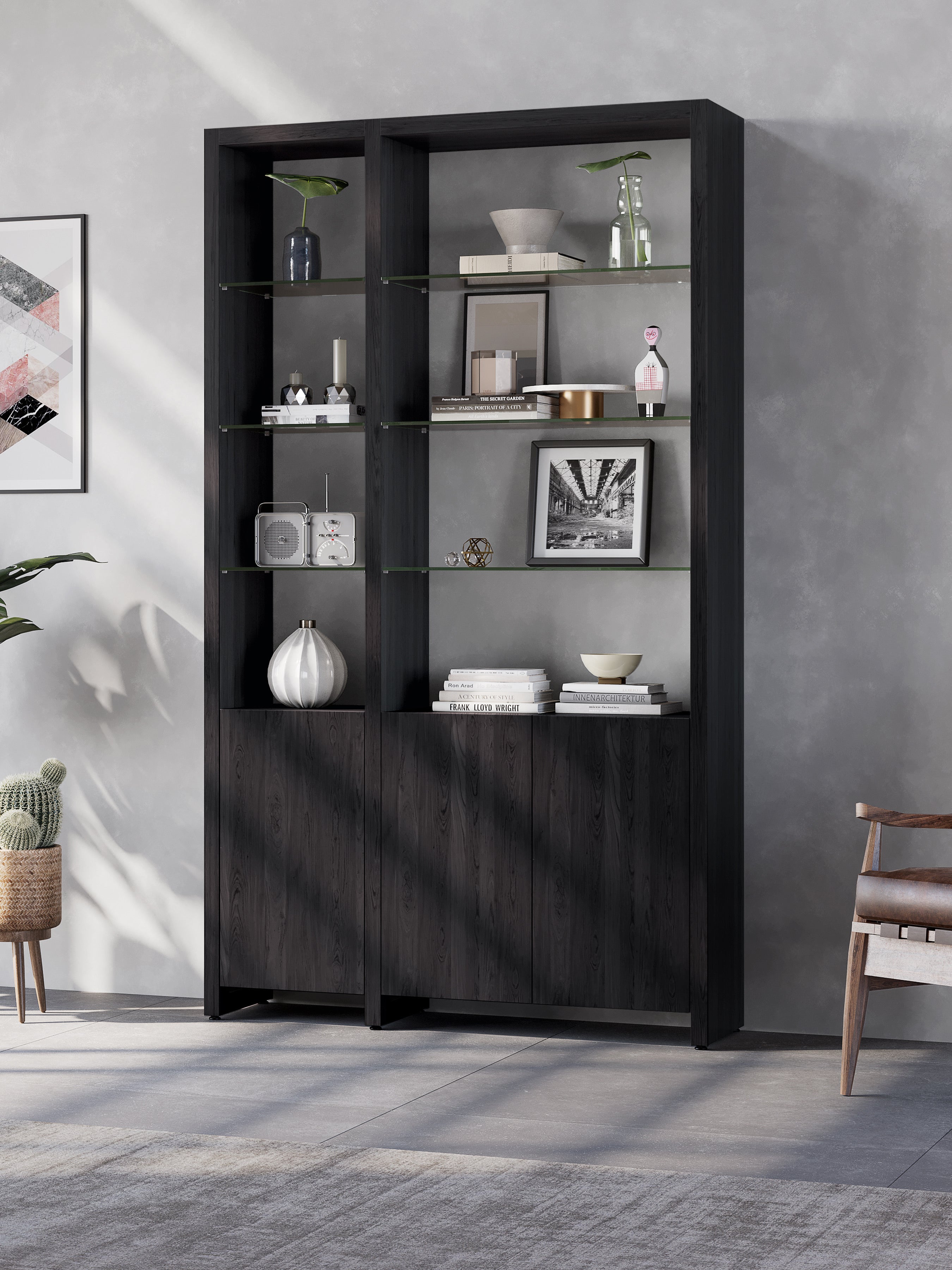 BDI Linea ™ 580012 2-Shelf System 50" Wide