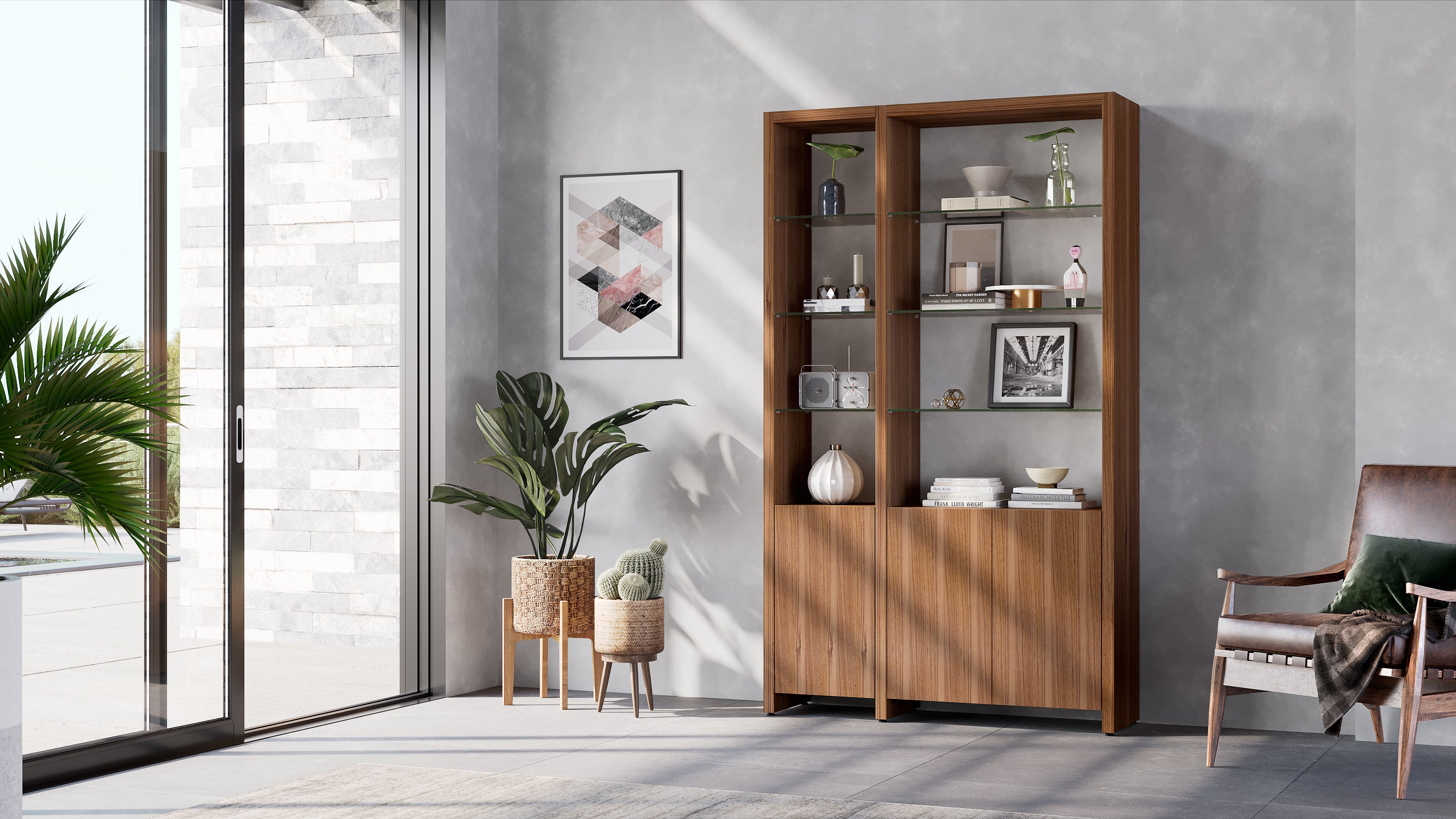 BDI Linea ™ 580012 2-Shelf System 50" Wide