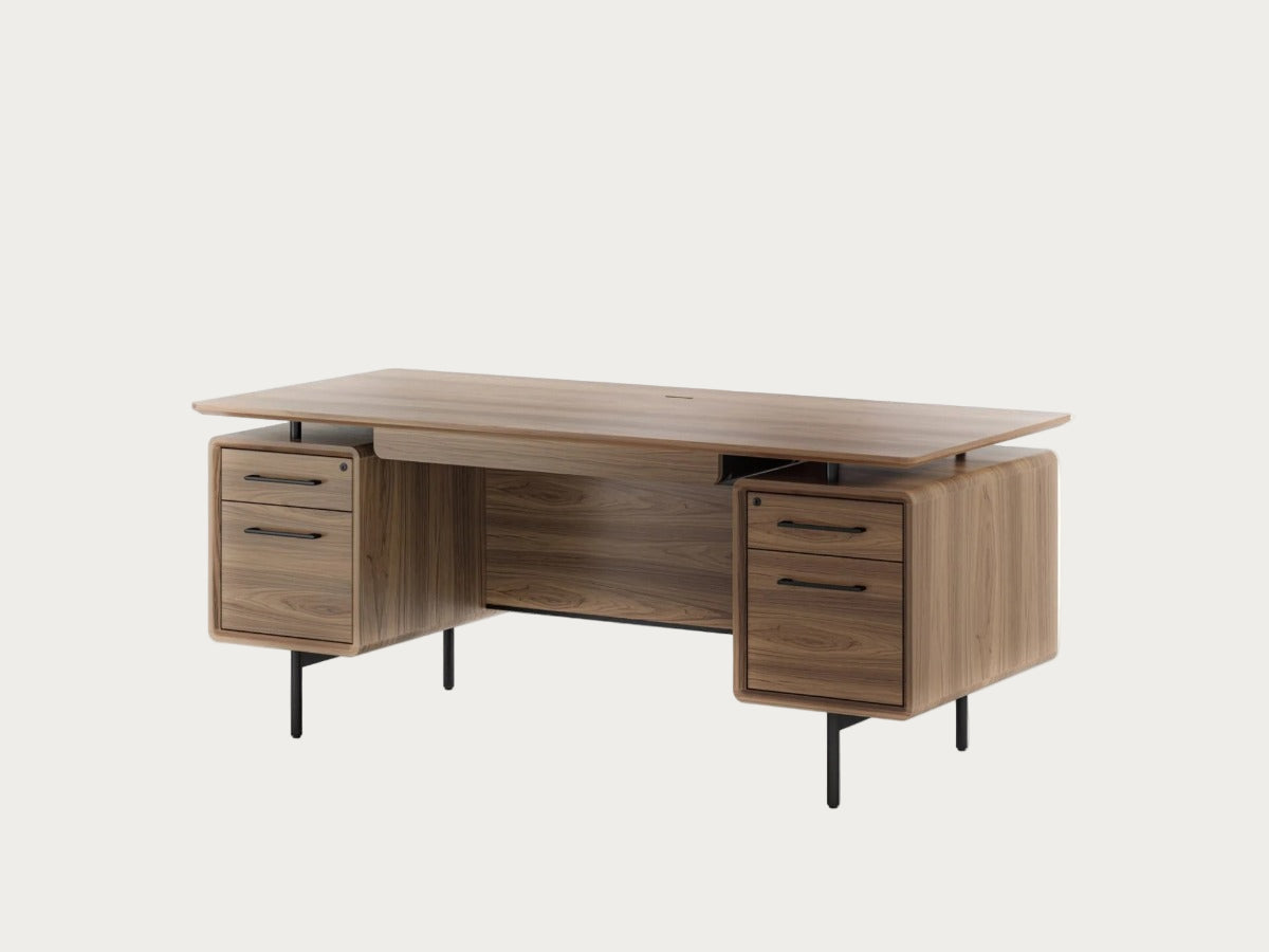 Linq executive desk 6821 angled