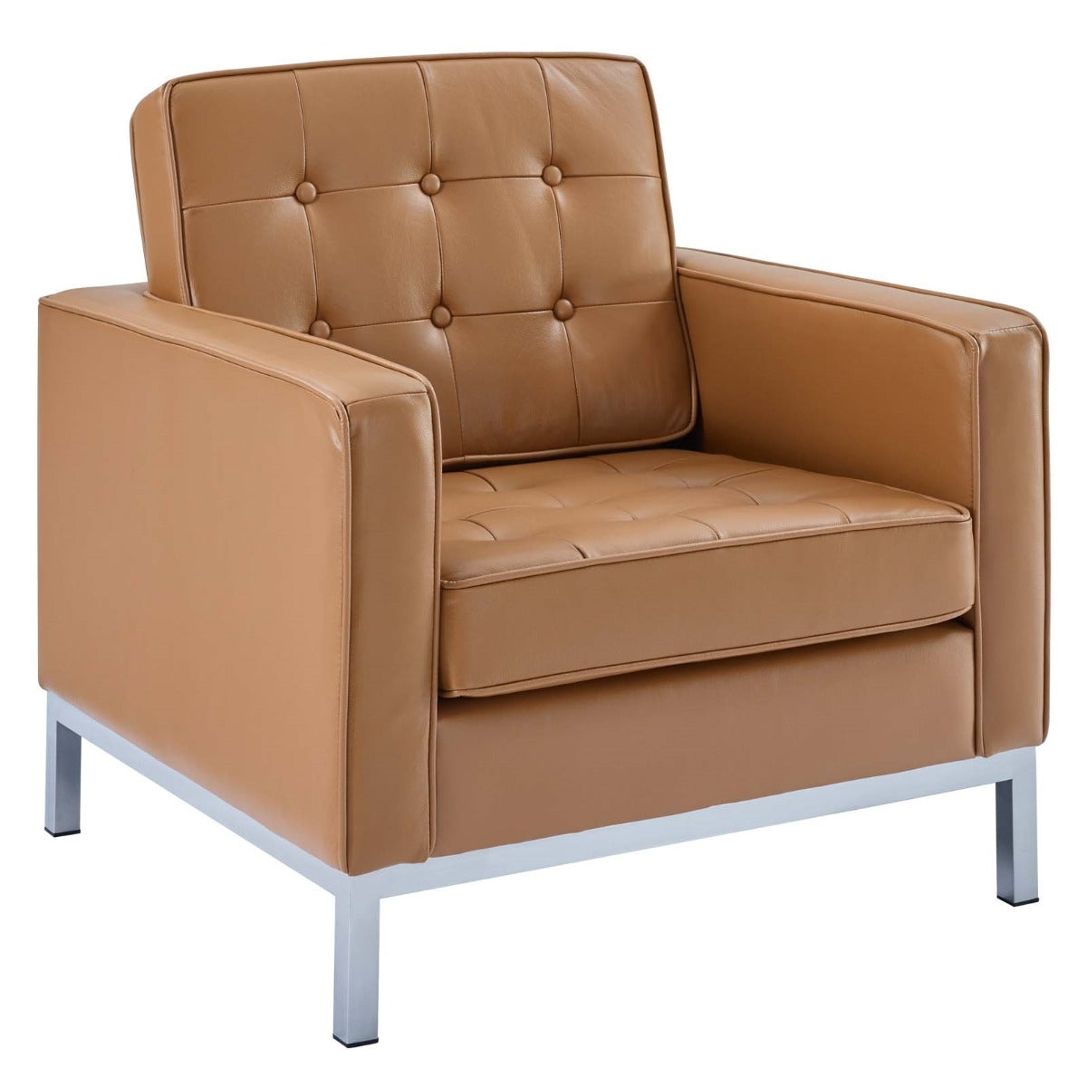 Modway Loft Leather Armchair