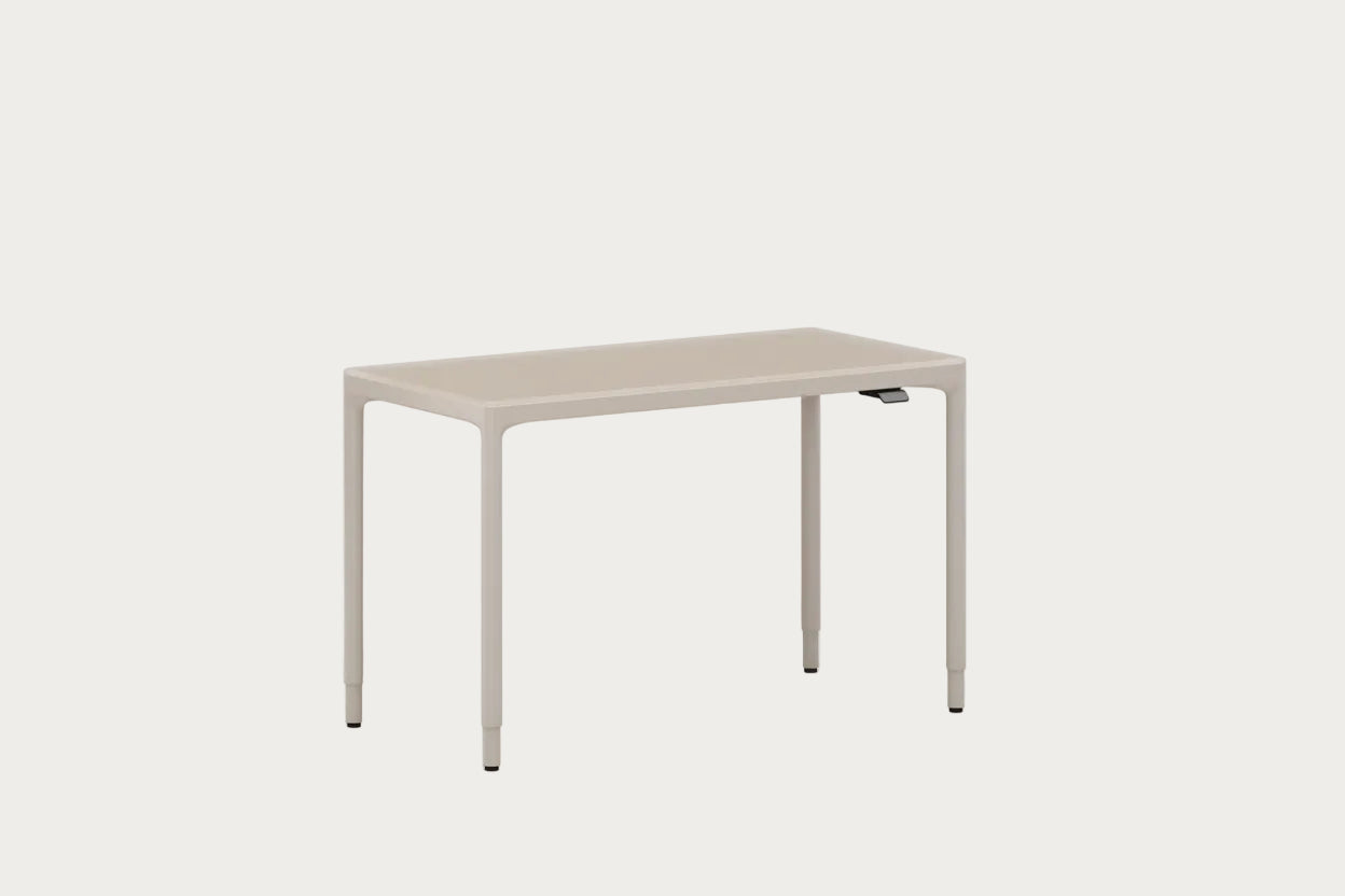 Luma 6761 beige rectangular table on a white background