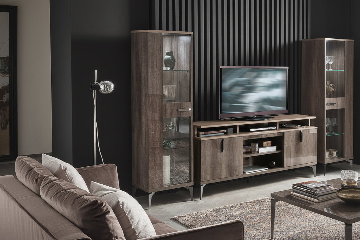 Matera 1-Door Curio, Left