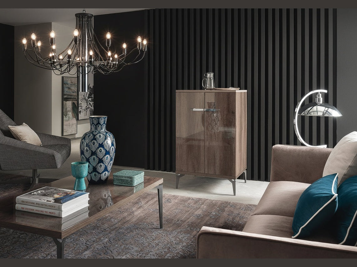 Matera Modern Bar Cabinet - Thumbnail 4