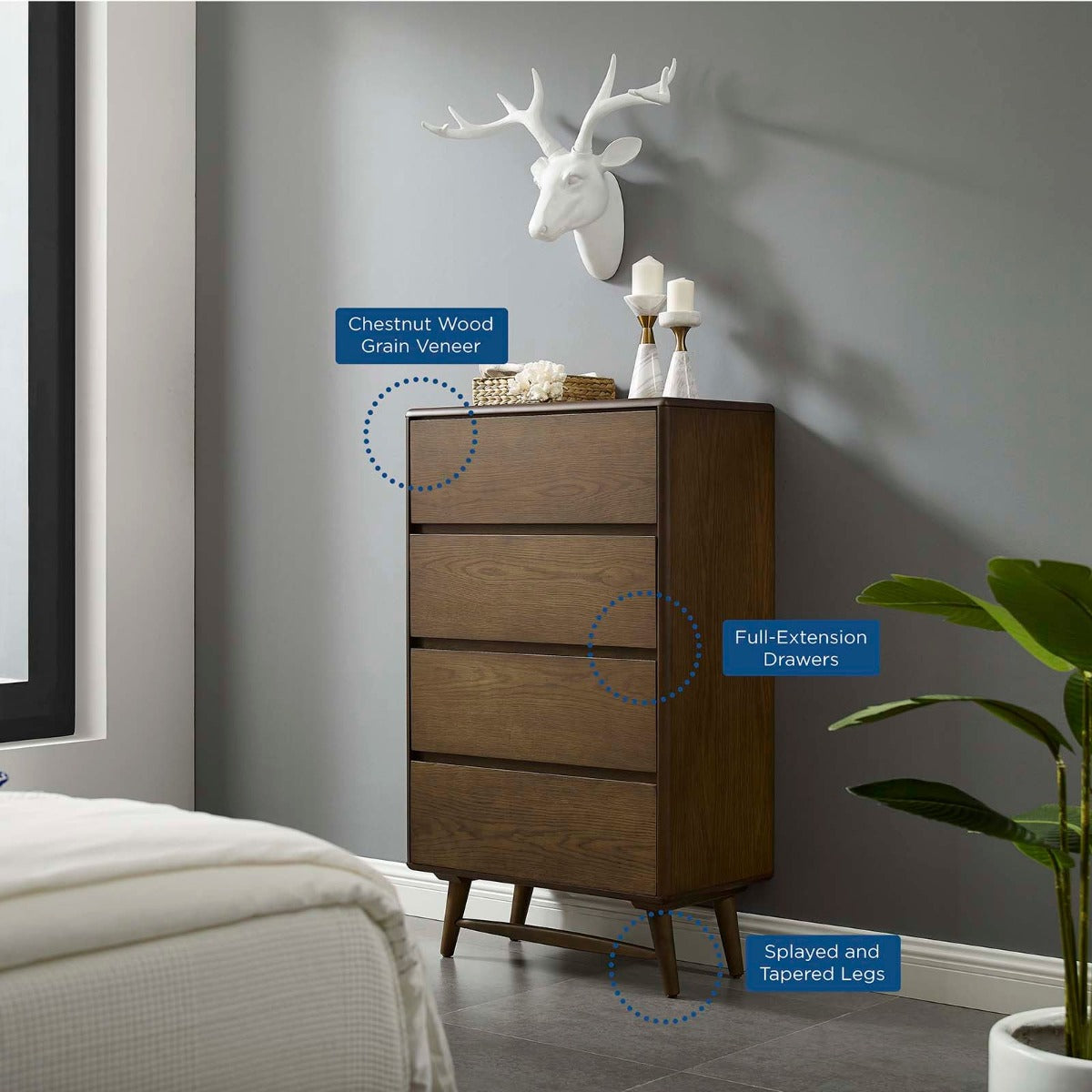 Modway Talwyn Wood Chest