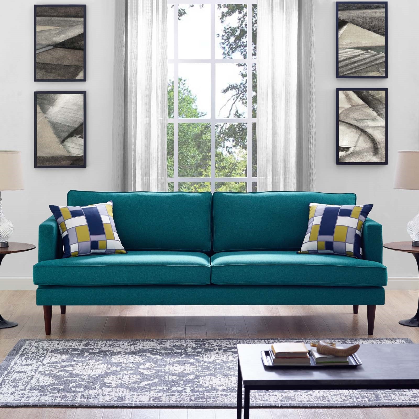 Modway Agile Upholstered Fabric Sofa