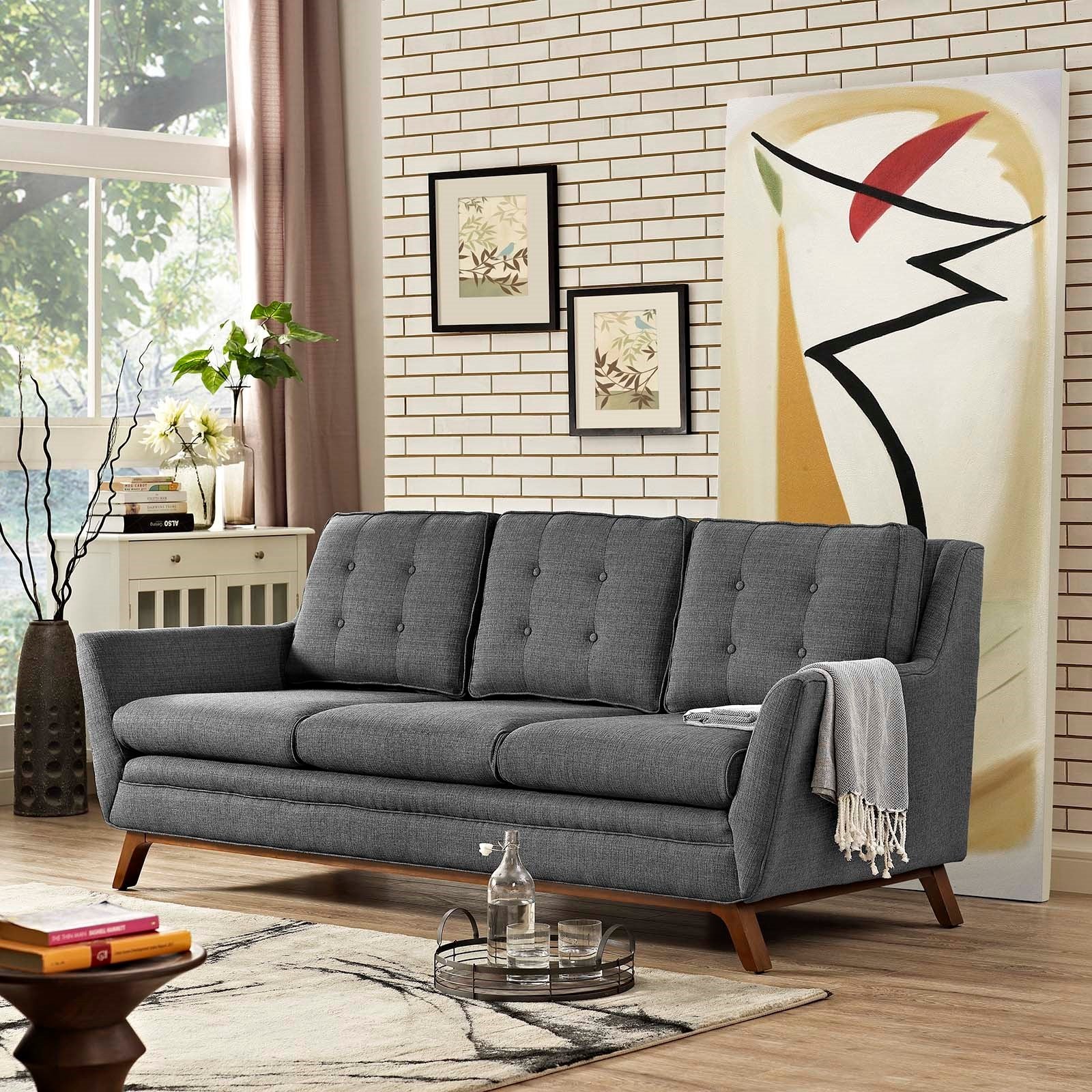Modway Beguile Upholstered Fabric Sofa
