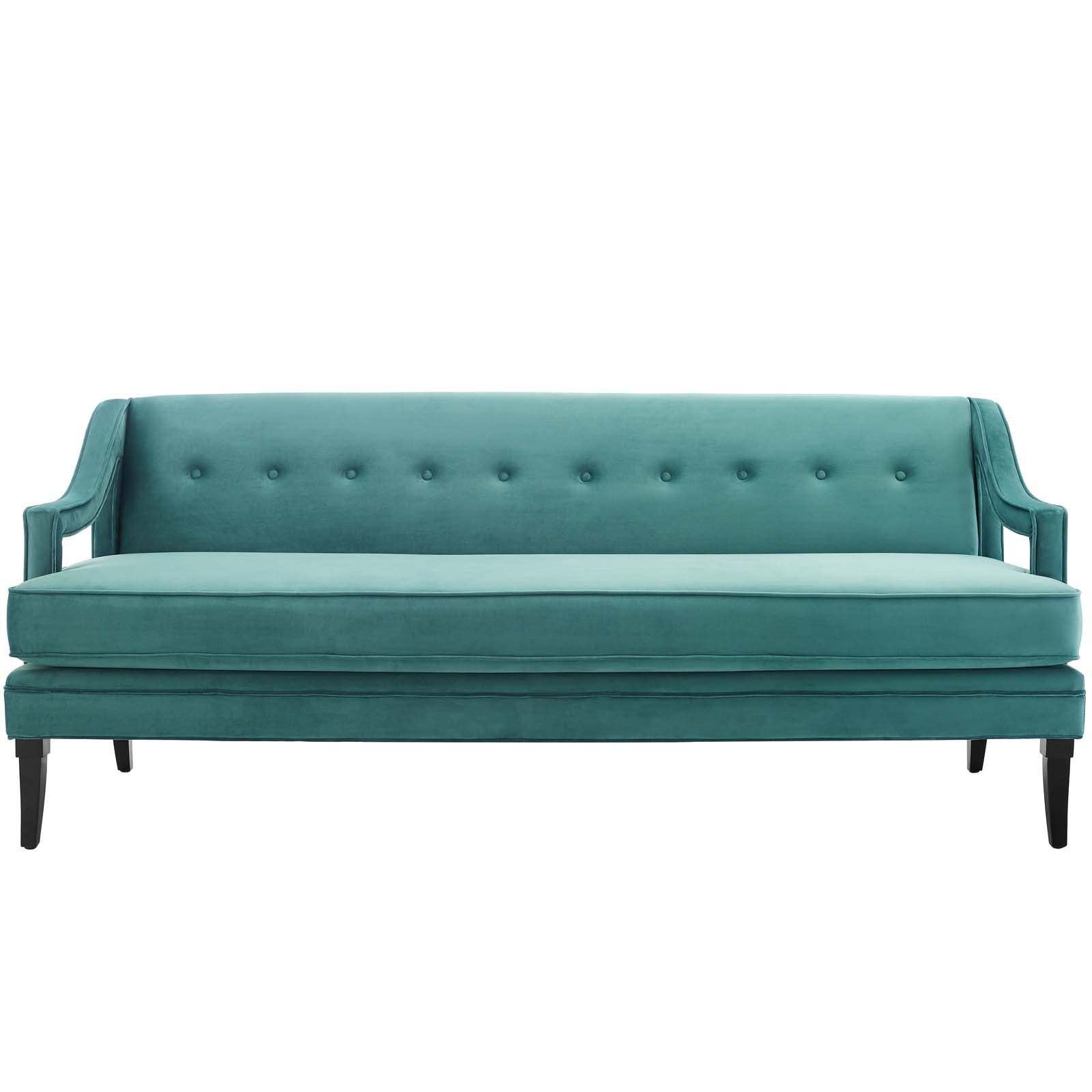 Modway Concur Button Tufted Performance Velvet Sofa