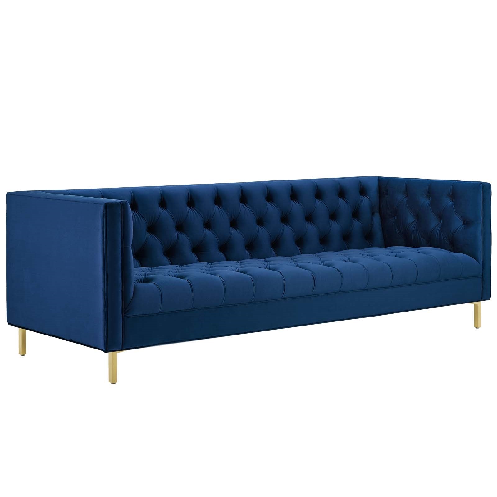 Modway Delight Tufted Button Performance Velvet Sofa