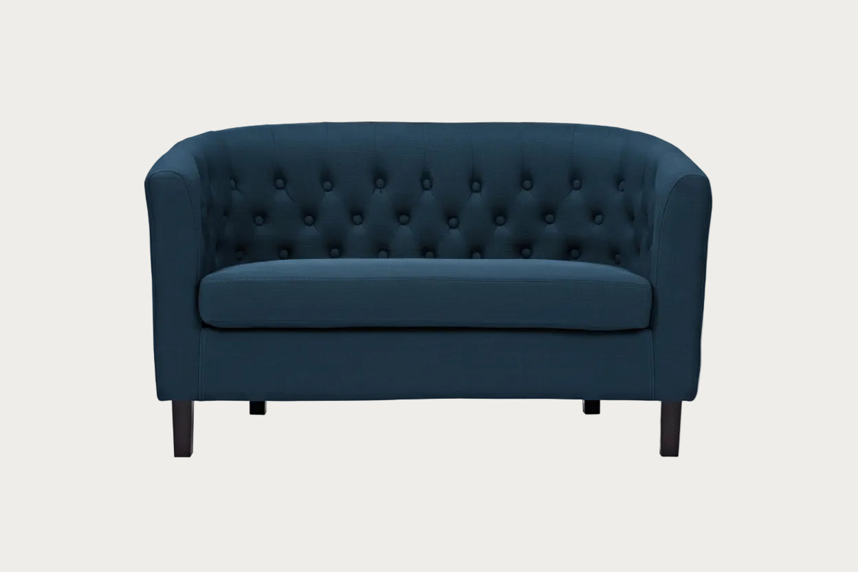 Modway Prospect loveseat upholstered with the azure fabric