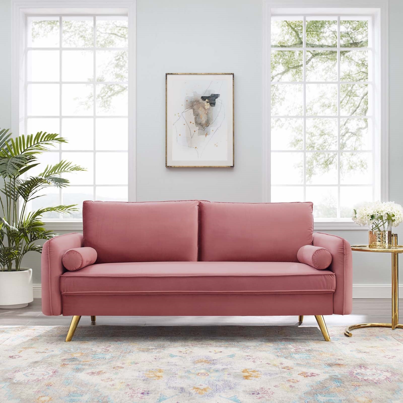 Modway Revive Performance Velvet Sofa