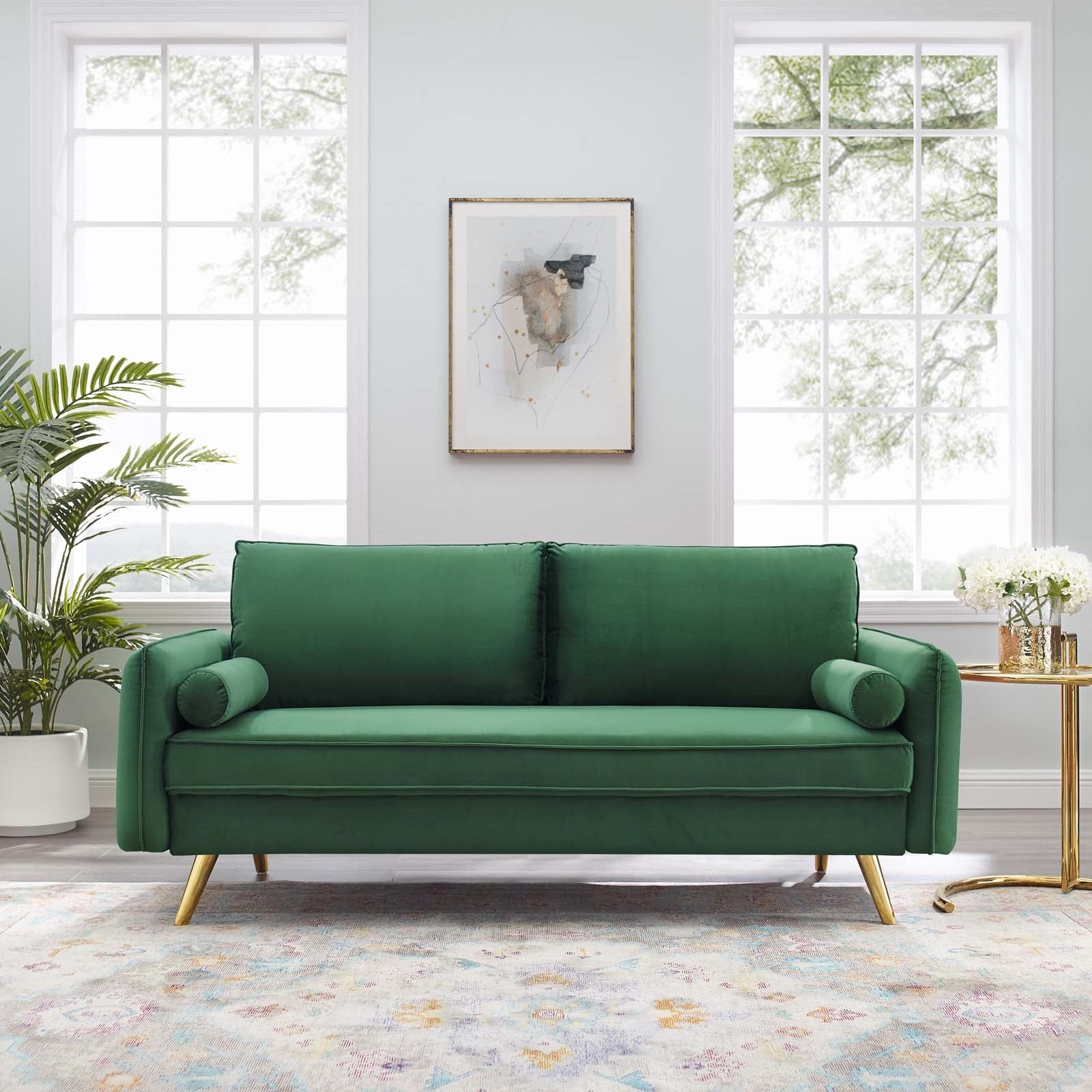 Modway Revive Performance Velvet Sofa