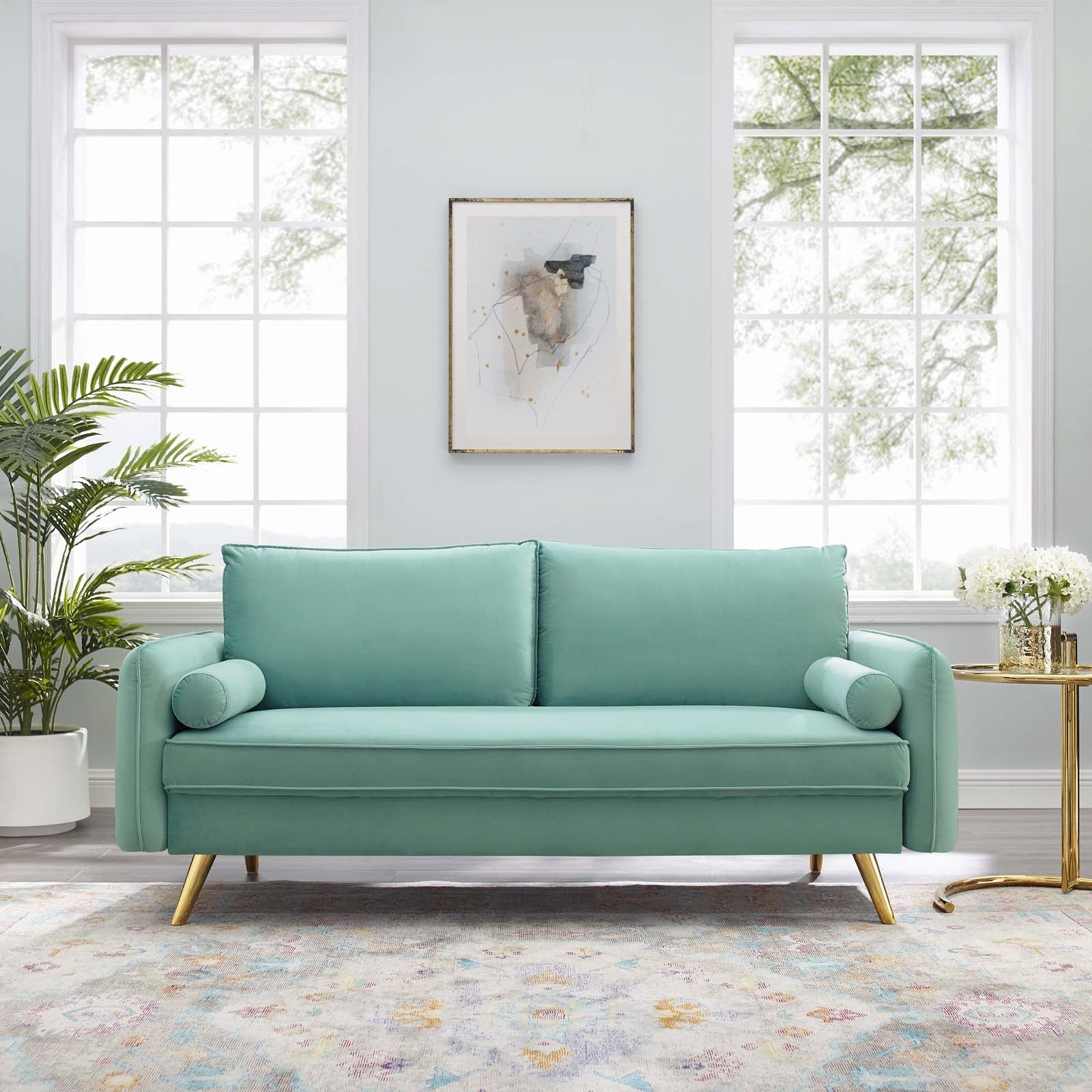 Modway Revive Performance Velvet Sofa