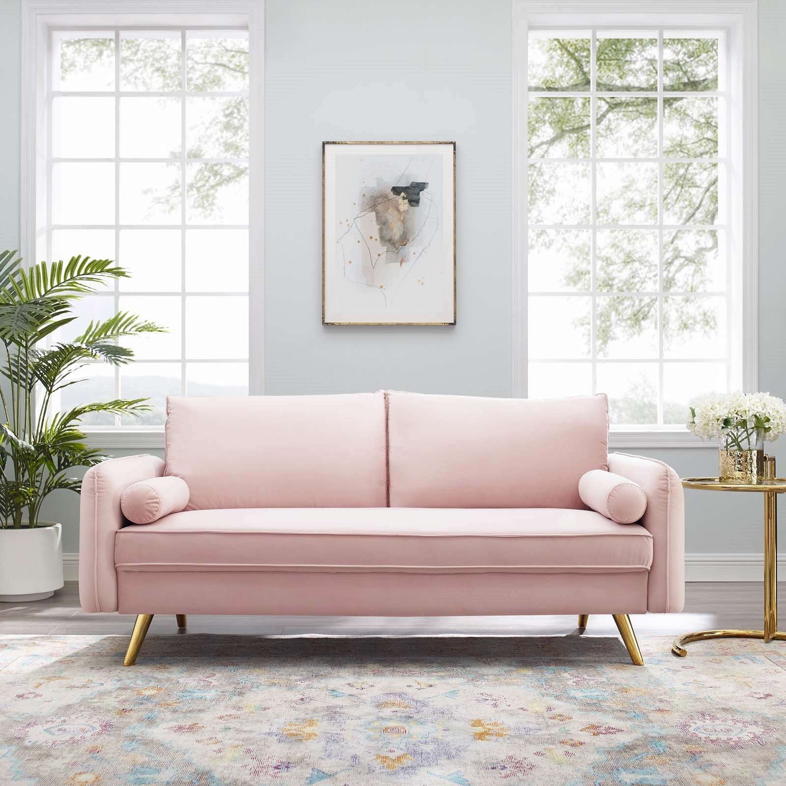 Modway Revive Performance Velvet Sofa