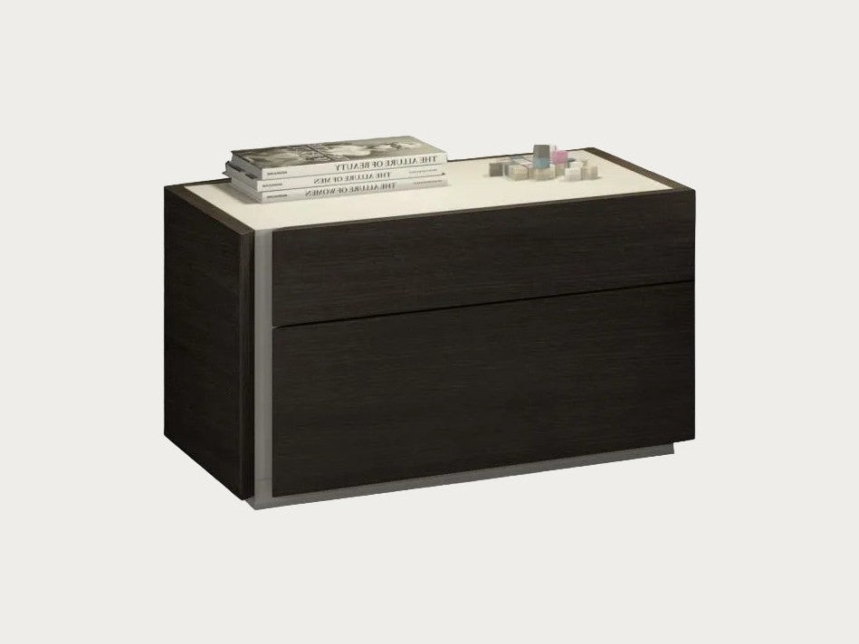 Porto nightstand in Wenge finish