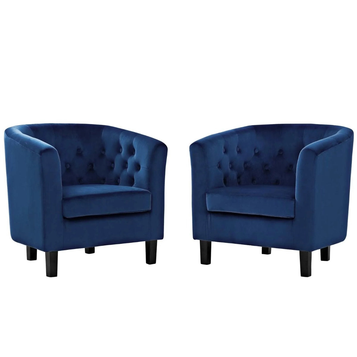 Modway Prospect 2 Piece Performance Velvet Armchair Set