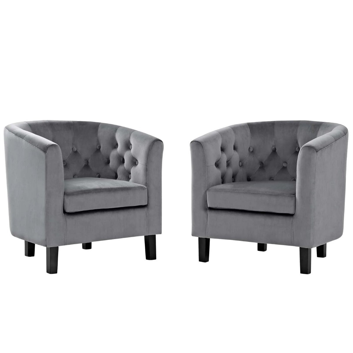 Modway Prospect 2 Piece Performance Velvet Armchair Set