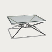 Pyramid Coffee Table with Glass Top